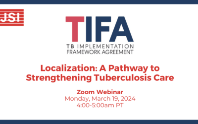 Localization: A Pathway to Strengthening Tuberculosis Care